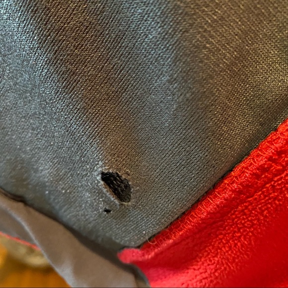 Mens Red & Gray Columbia Full Zip Fleece Jacket - Picture 4 of 8